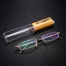 Новые ультралегкие портативные очки для чтения для высококлассных мужчин и женщин, модные мини-кисточка, очки для чтения