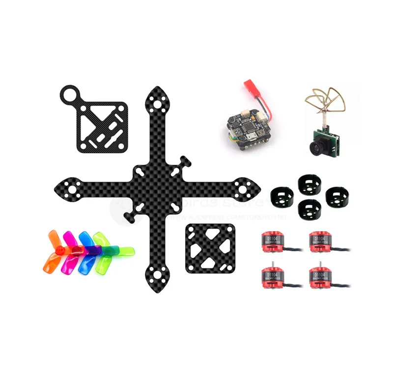 

DIY FPV indoor cross racing quadcopter drone frame PNP kit mini F3 10A flytower 20mm x 20mm 90mm pure carbon frame D1104 7500KV