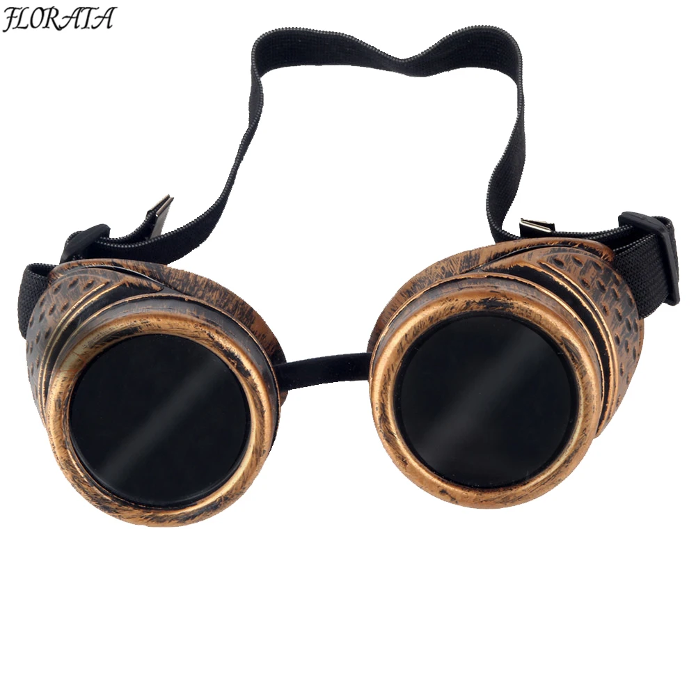 

Best Quality Vintage Steampunk Goggles Glasses Welding Cyber Punk Gothic Cosplay