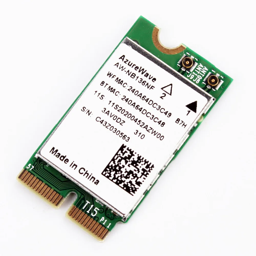 Беспроводная карта AzureWave AW-NB136NF WiFi 802.11n + Bluetooth 4.0 для Dell Acer ( | Компьютеры и офис