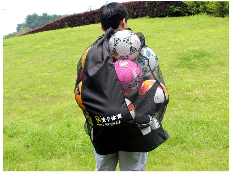 

Hot sale!MAICCA Portable Football balls bag Super big for basketball volleyball ball net bags sports training carrying Wholesale