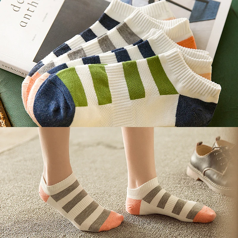

New Fashion Women Socks Harajuku Funny Stripes Socks Casual Spring Summer Autumn High Quality Short Socks