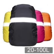 Cubierta de lluvia mochila reflectante 20L 35L 40L 50L 60L bolsa impermeable Camo táctico al aire libre Camping senderismo escalada polvo cubierta de lluvia