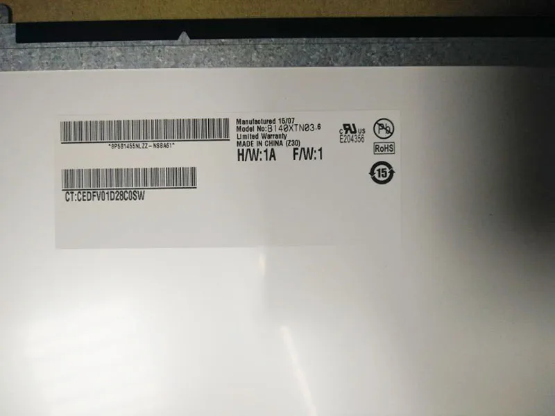 14,0 дюймов lcd матрица B140XTN03.6 N140BGE-L43 ноутбука lcd экранная панель на светодиодах 40pin