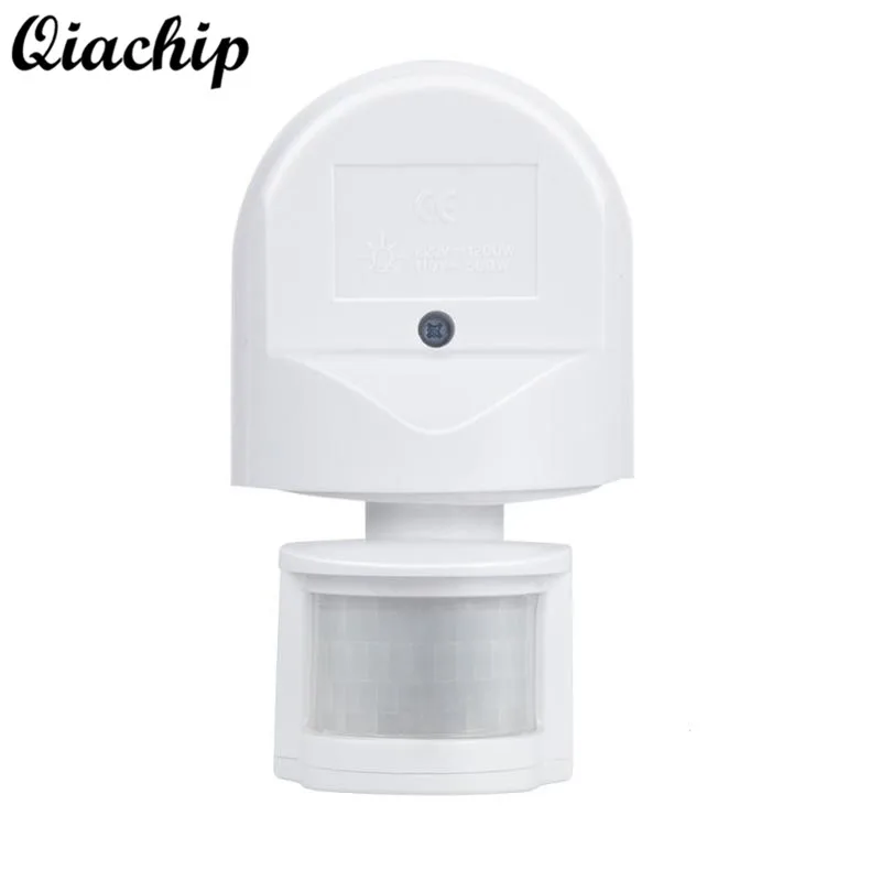

QIACHIP AC 110V-220V 180 Degree 12M Wall Outdoor Light Automatic Adjustable Security Infrared Motion Sensor Switch PIR Detector
