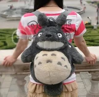 

Original Ghibli My Neightbor Totoro Big Cute Totoro Cat Pack Bag Soft Stuffed Animals Plush Toy Doll Birthday Gift Collection