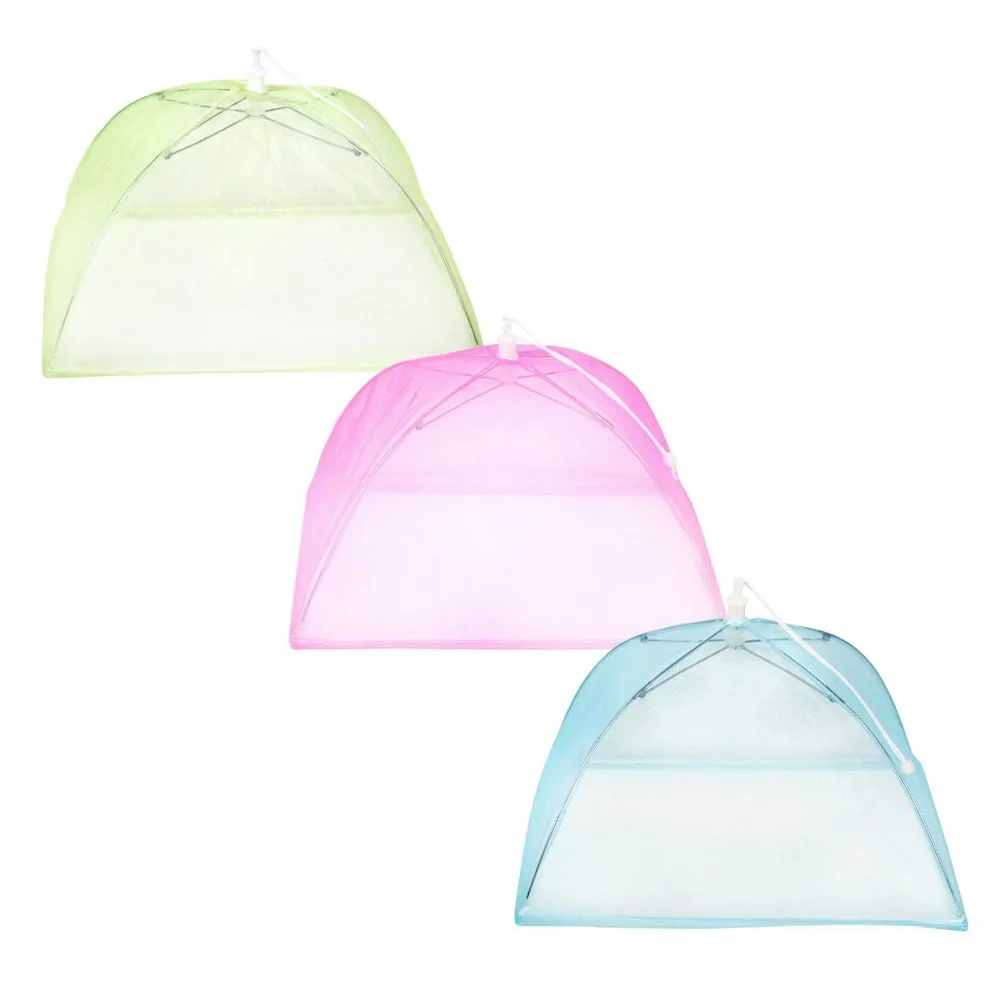 Fly Eagle Set of 3 Colors choose Pop Up Mesh Dome Food Cover Tents Umbrella