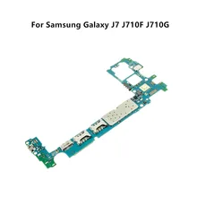 Полностью Рабочая оригинальная разблокированная материнская плата для samsung Galaxy J7 J710F с двумя sim-картами материнская плата