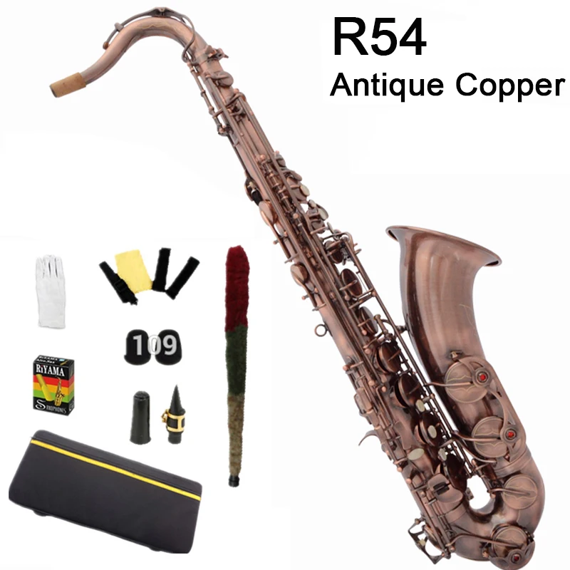 Professional Tenor Saxophone Selma STS 54 BB Sax Red bronze Antique