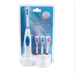 4 головки/набор взрослых Электрические зубные щётки Перезаряжаемые Отбеливание зубов подростков зуб Кисточки Батарея Pro