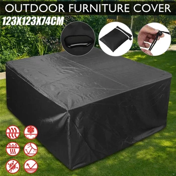 

Waterproof Outdoor Patio Garden Furniture Covers BBQ Cover Table Chair Sofa Set Protection Rain Snow Dustproof Black Covers