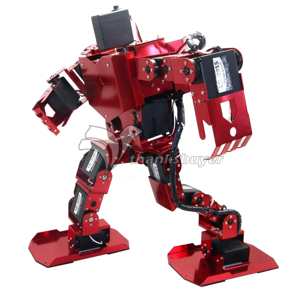 17 DOF Biped Robt Human Robotics Robo-Soul H3.0 две ноги комплект в алюминиевой раме только нет сервоприводы для Arduino
