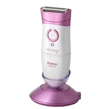 Перезаряжаемые 230 В вина Форма электробритва леди удаления волос с чистой пополнение стенд Эпиляторы бритья km-295r