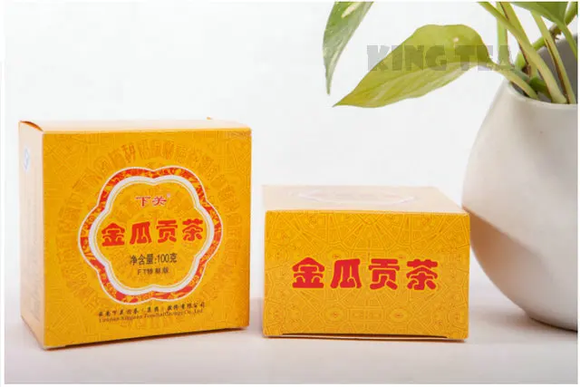 

2011YR XiaGuan JinGua Boxed Tuo Bowl 100g*5=500g YunNan MengHai Organic Pu'er Raw Tea Weight Loss Slim Beauty Sheng Cha !