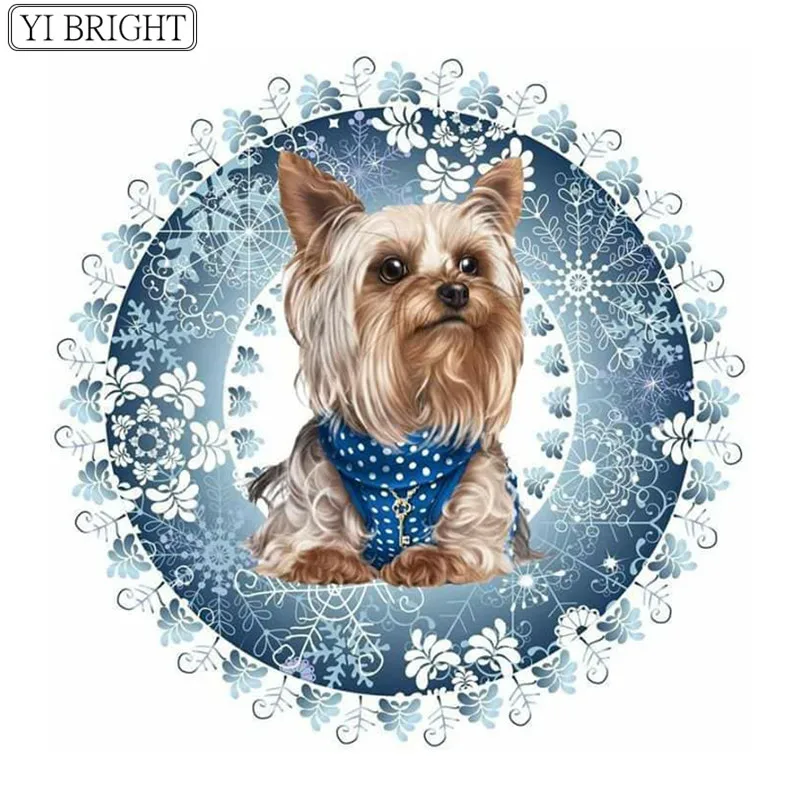 

5D DIY Full Square Diamond Painting Cross Stitch cute little dog 3D Diamond Embroidery Rhinestone Mosaic Home Decoration gift