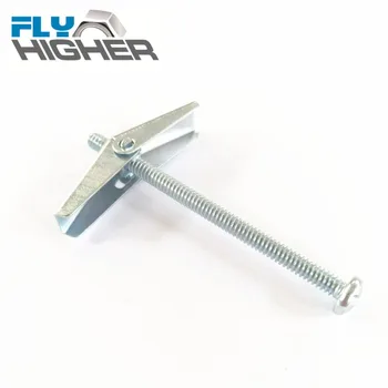 

3/16X3 Inch Spring toggle anchor with round head screw 20pcs/Box
