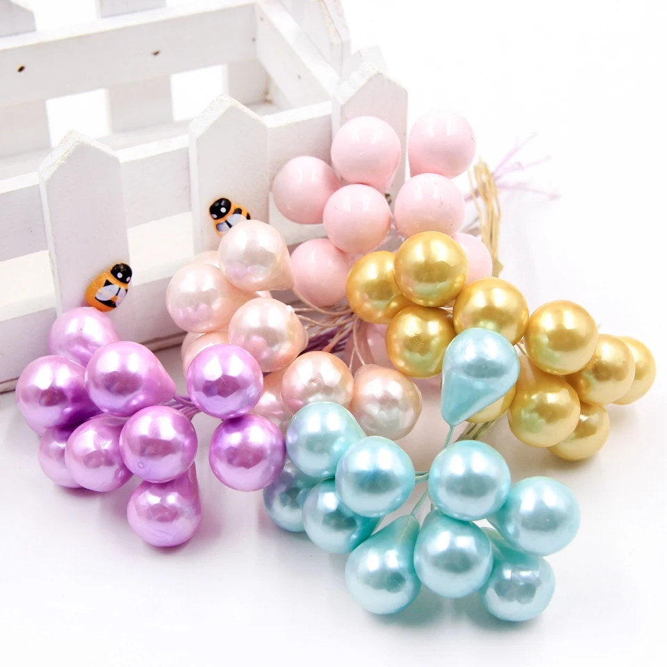 Buy 10pcs/lot DIY Foam Ball Artificial Flowers Bunch