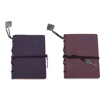 

VODOOL Leather String Journal Diary Notebook Creative Kraft Paper Key String Notebook Retro Journal Diary Blank String Notepad