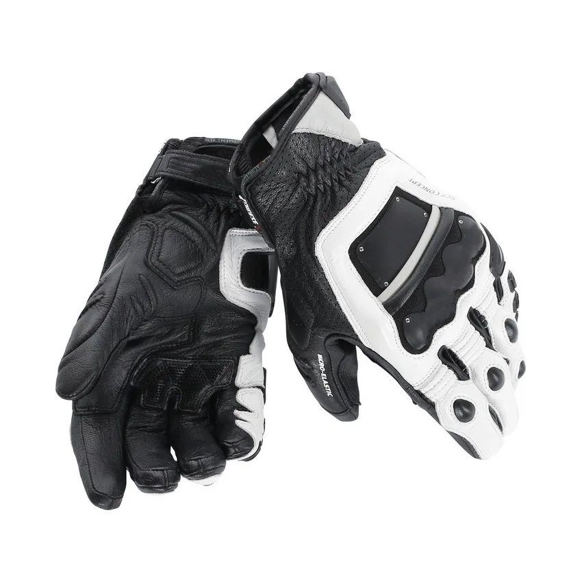 

Motorcycle 4 STROKE team 3 Colors 100% Genuine Leather Dain Gloves MotoGP M1 Racing Driving Motorbike Original Short Gloves