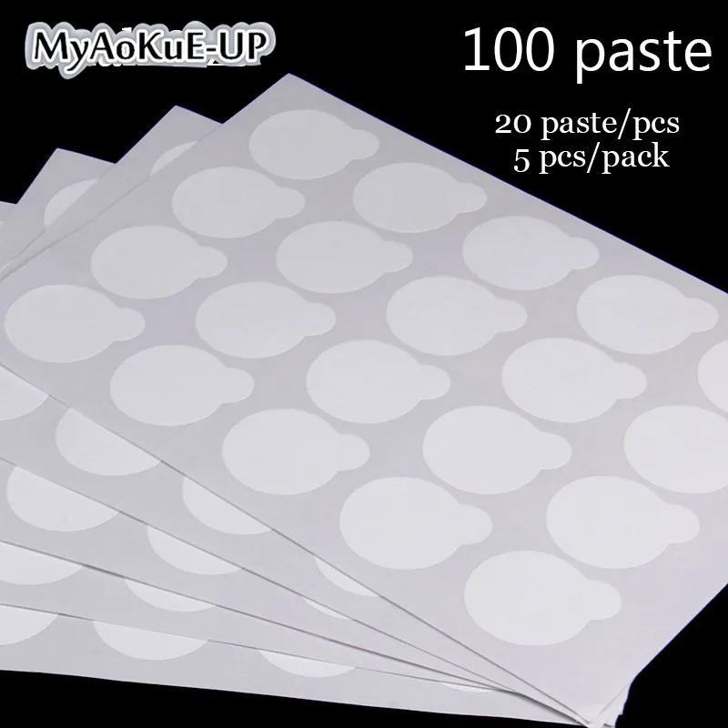 

Eye Stickers 60/100 Paste sheets Eyelash Tools Glue Holder Pallet For Eyelash Extension Disposable Glue Paper Patches Sticker