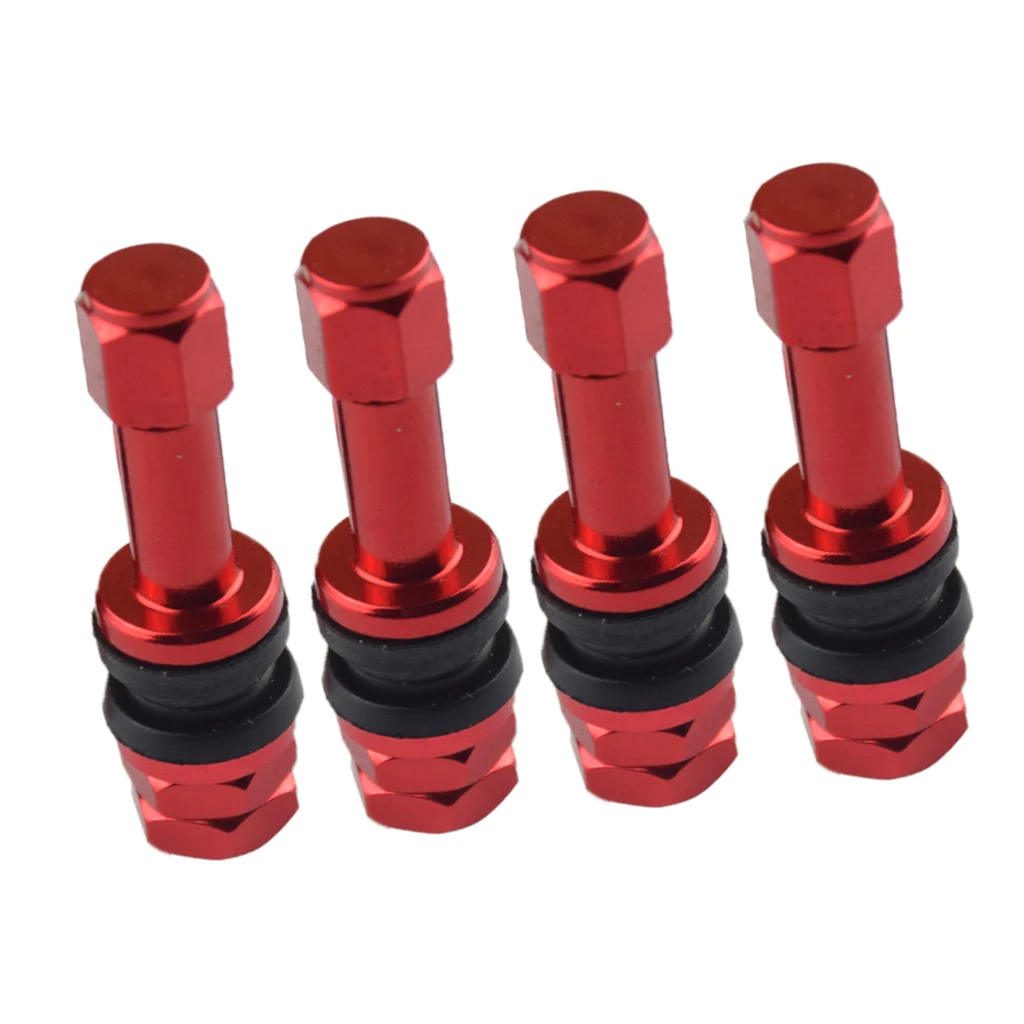 4 Pieces TR48E Wheel Rim Tire Valve Stem Car Truck Motorcycle Aluminum Construction Outstanding Heat