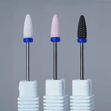 Аксессуары для полировки ногтей керамические сверла для ногтей оборудование для маникюра, педикюра керамические пилочки для ногтей