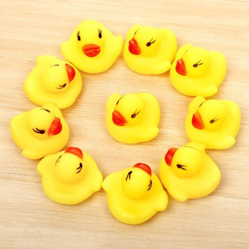 Игрушки для ванной 20 шт. сжимающий вызов резиновая утка Duckie Baby Shower подарок на день рождения для детей