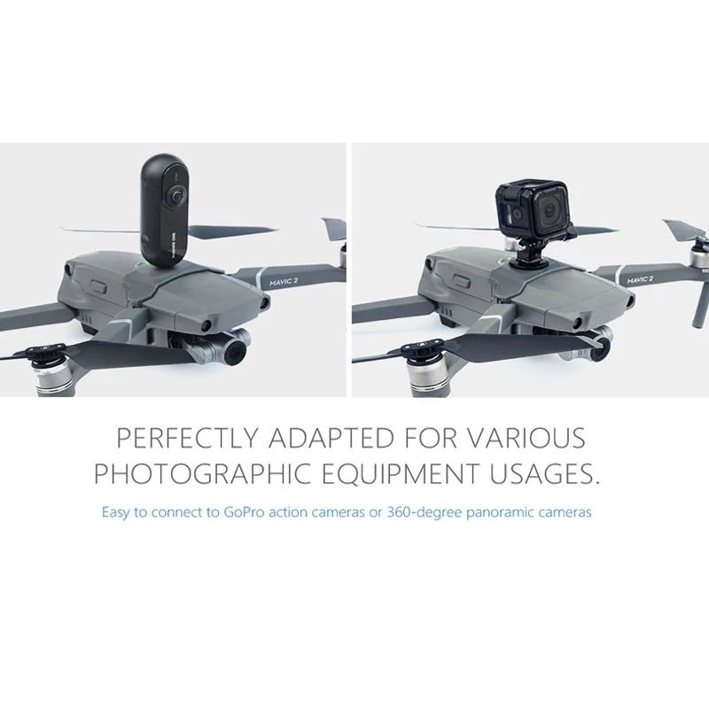fixed Conversion Bracket For GoPro 6 5 4 3 3+ Action panoramic Camera Holder Mount For DJI Mavic 2 Pro zoom Drone accessories  1 (6)