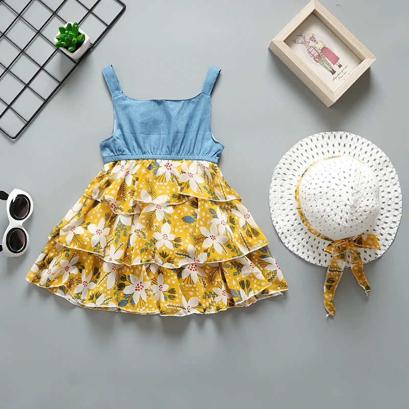 Летнее свадебное платье для девочек Детские Модные сетчатые платья принцессы на