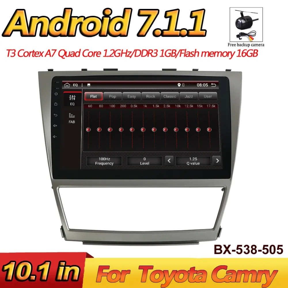 Bosion HD 10 1 дюйма Android 7 T3 автомобиля gps навигация плеер для Toyota Camry 2006-2011 Car dvd WI-FI RDS