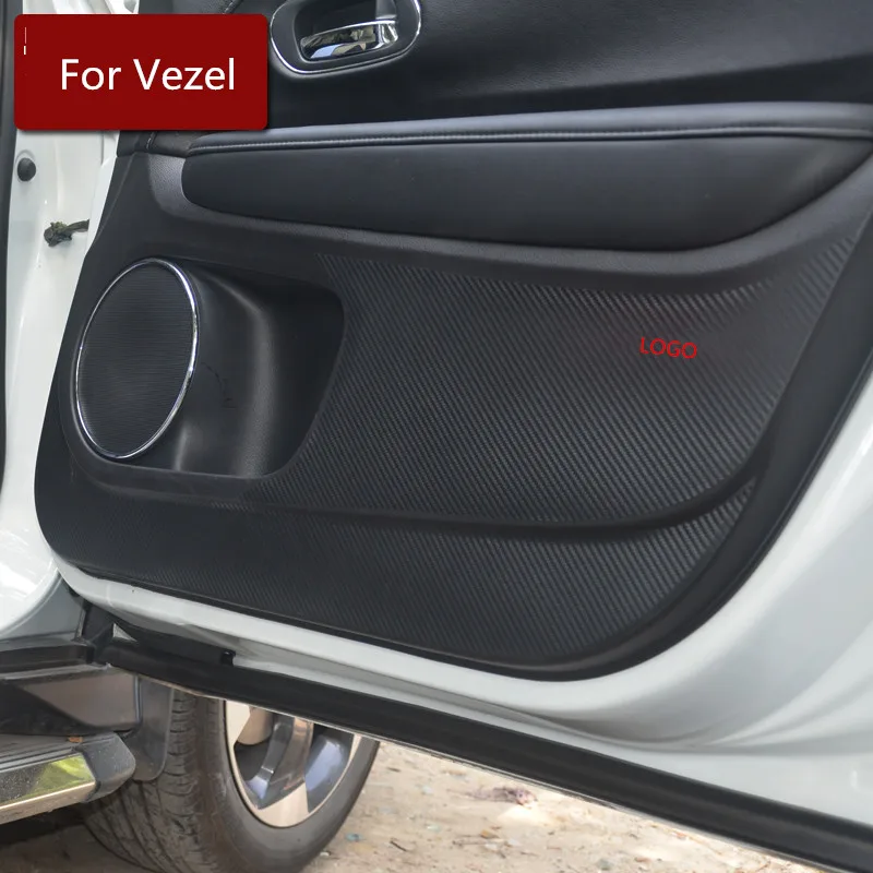 Защитный коврик Carbin из волокна для дверей защиты салона от ударов Honda Vezel XRV AB112|mat