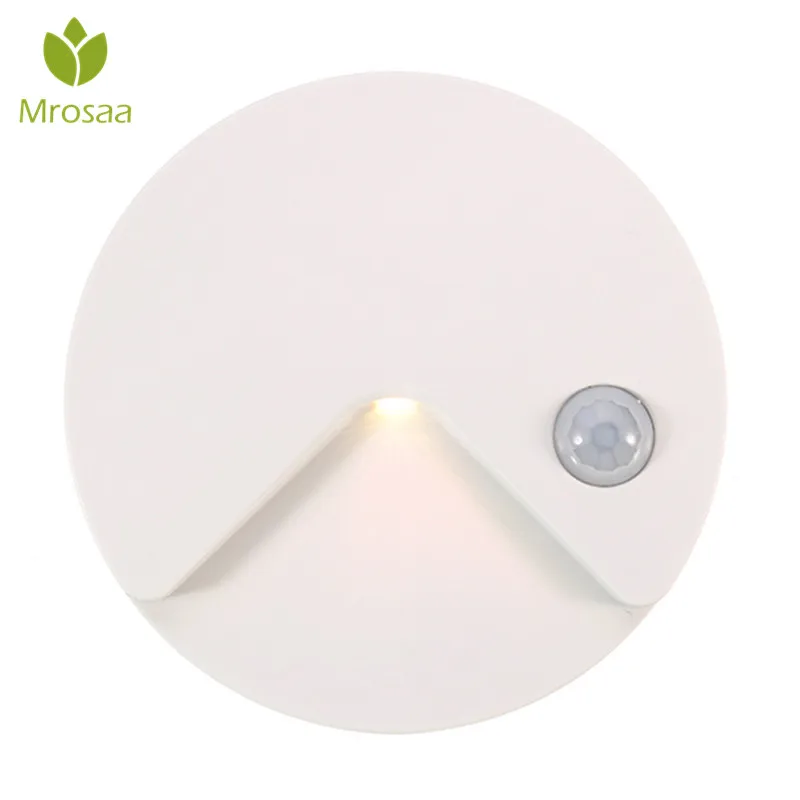  Mrosaa Wall Lamp ABS USB Charging PIR Motion Sensor Light Control Warm White LED Night Lamp Cabinet - 32851185314