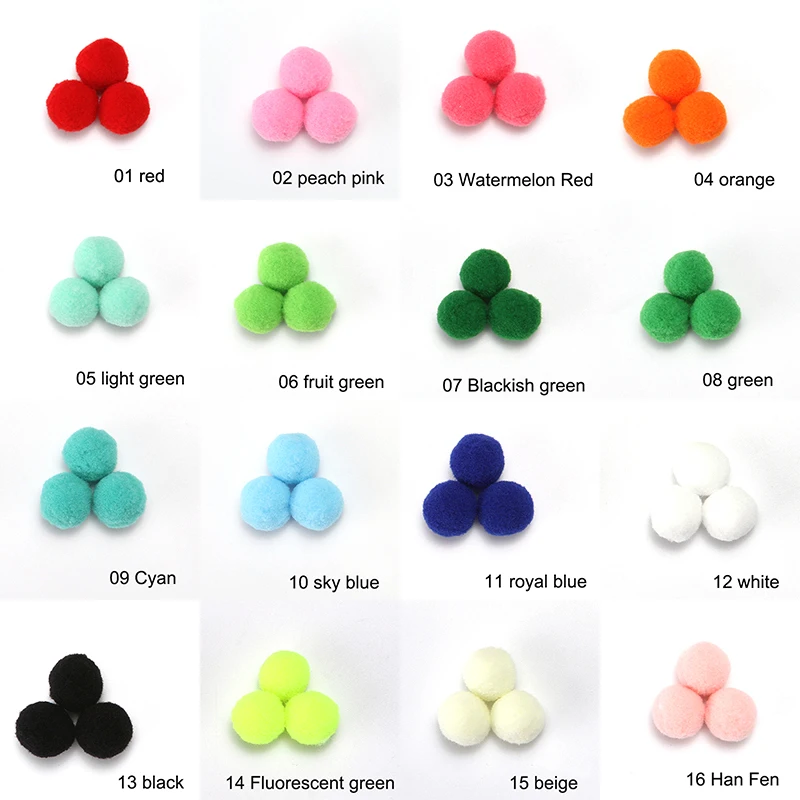 Помпон мини пышная Нижняя Pom Poms помпонами помпоном ручной работы набор «сделай сам» для ремесла домашнего декора Швейные принадлежности 8/10/15/20/25/30 мм 20 г