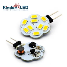 KINDOMLED 10Pcs g4 led lamp Bulb Light 9LEDs 2W 3W SMD5630 DC 10-30V Beam angle 180 Round Range Hood Bulb for Boat /Automotive