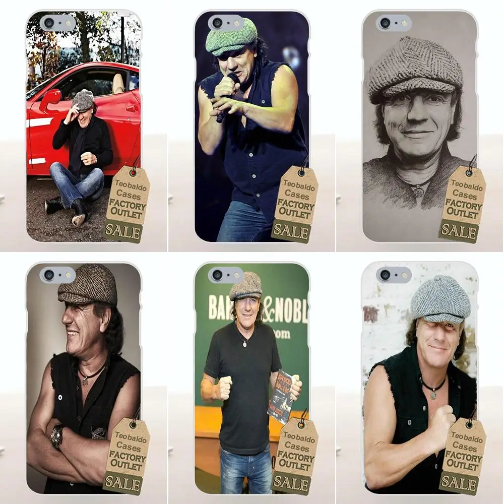 Мягкий термополиуретановый ремешок для телефона Ac Dc Brian Johnson Galaxy Alpha Core Prime Note 2 3 4 5