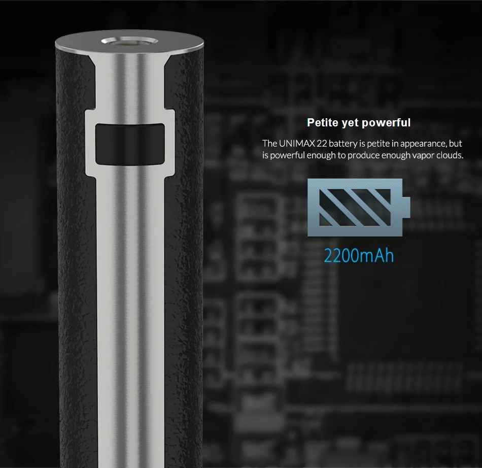 Joyetech Unimax 22 Unimax 25 аккумулятор встроенный 2200/3000 мАч аккумулятор для электронной сигареты 510 резьба