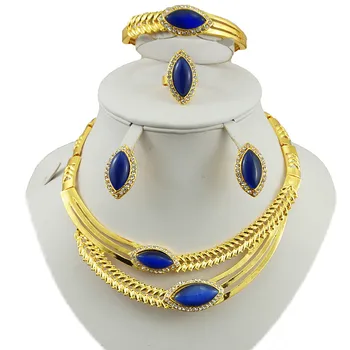 

colours necklace african women necklace18k gold jewelry sets african necklace nigerian wedding jewelry set
