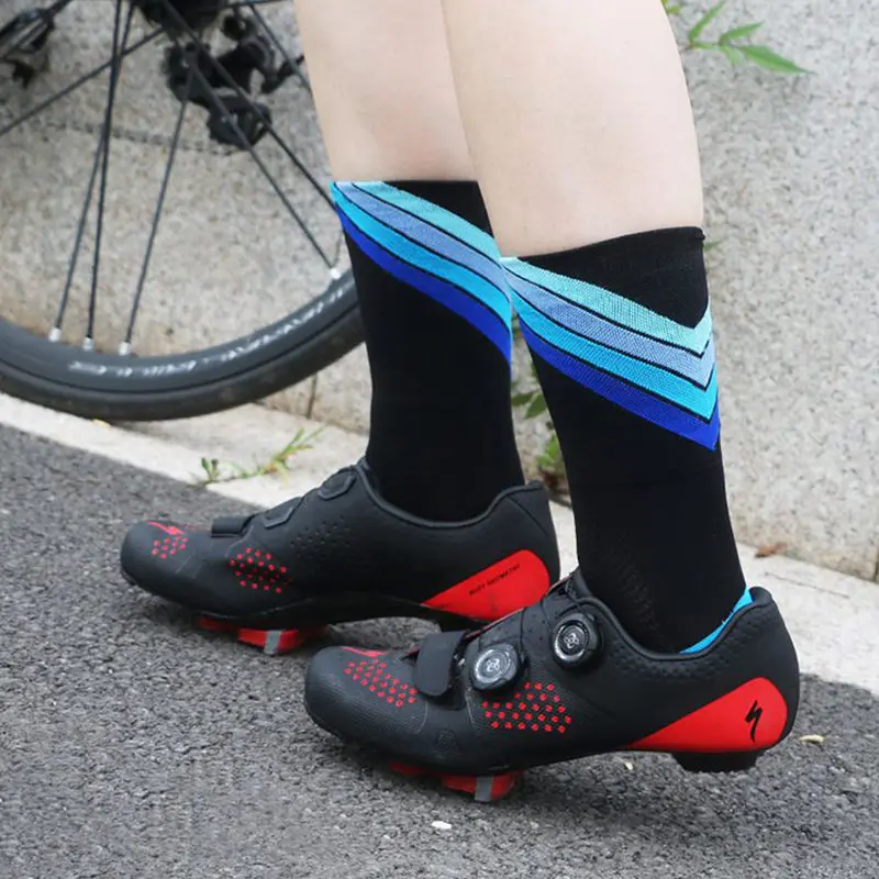 Уличный спортивный мотоциклетный носки для верховой езды Велоспорт Бег УФ Защита Футбол Баскетбол кроссовки обувь высокие капроновые носки унисекс