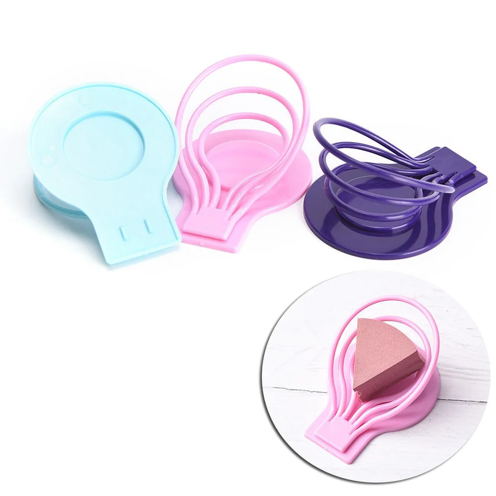 

1PC Fashion Face Makeup Sponge Holder Puff Display Stands Drying Holders Rack Women Makeup Tools 3 Colors Lovely