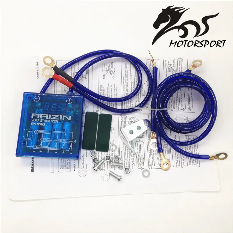 

Mega RAIZIN Volt Stabilizer / With Ground wires and LED display Blue type 82%