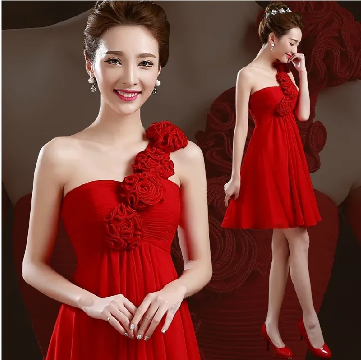 Красные шифоновые платья для выпускного коктейльные платья Robe de soiree TK505
