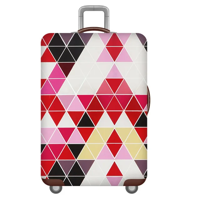 Color geometry HMUNII карта мира, дизайнерский защитный чехол для багажа, Дорожный Чехол для чемодана, эластичные пылезащитные Чехлы для 18-32 дюймов, аксессуары для путешествий - Цвет: Color geometry