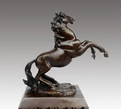 

Chinese Feng shui Achieve success Copper hop horse Feng Shui horse office decoration Statue