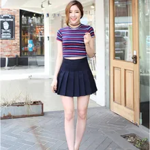 Женская юбка для девочек, короткая, высокая талия, клетчатая, простая, приталенная, модная юбка, школьная, студенческий стиль, юбка, Униформа с внутренними шортами, большие размеры