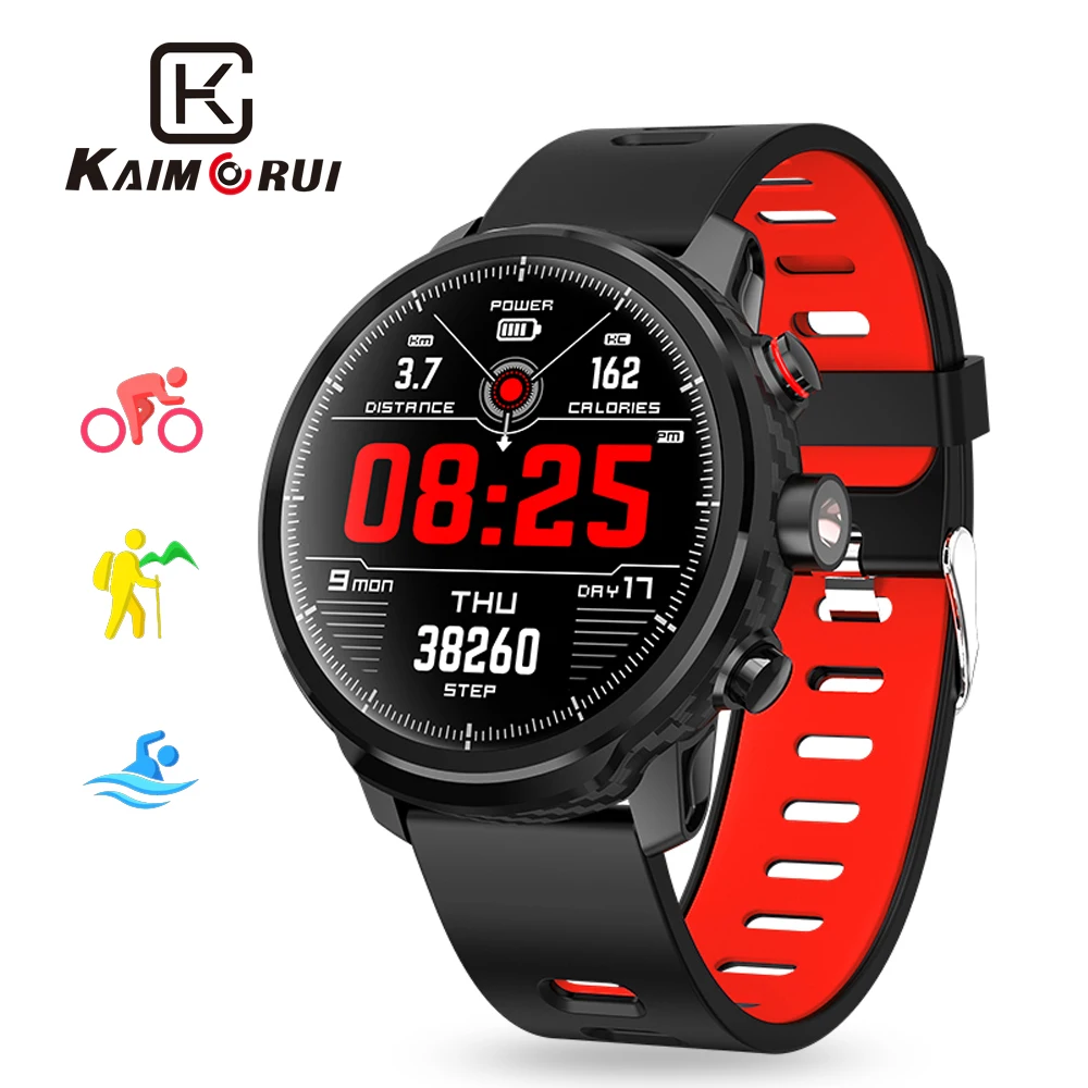 

Kaimorui L5 Smart Watch Men IP68 Waterproof Multiple Sports Mode Heart Rate Monitor Weather Forecast for Android and IOS Phone