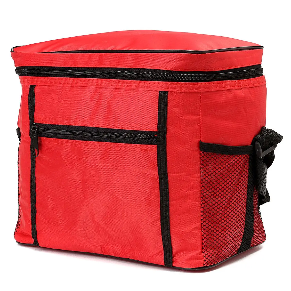 Thermo Cooler Insulated Bag Outdoor Thermal Ice Pack Picnic Bag Tote Inclined shoulder Handbag Insulated Storage Bags - Цвет: Red