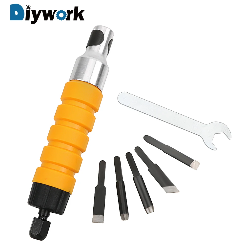 DIYWORK Engraving Chisels Handle Soft Shaft Chisel Electric Furniture
