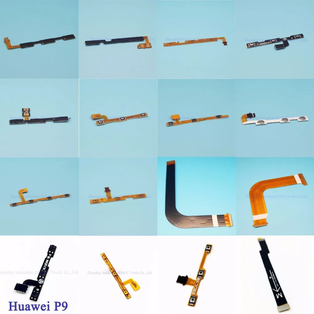16 моделей для HUAWEI P7 P8 P9 G7 G9 для HUAWEI 4C 5C 6A 3X Мощность шлейф Мощность off на Кнопка громкости шлейф
