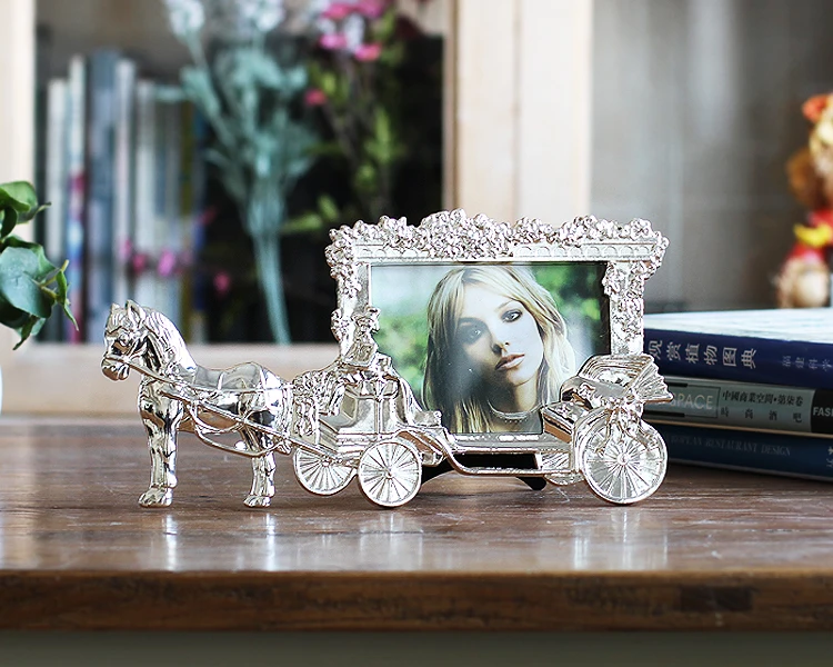 5 дюймовые мини фоторамки винтажные Белая лошадь карета фоторамка|photoframe| |