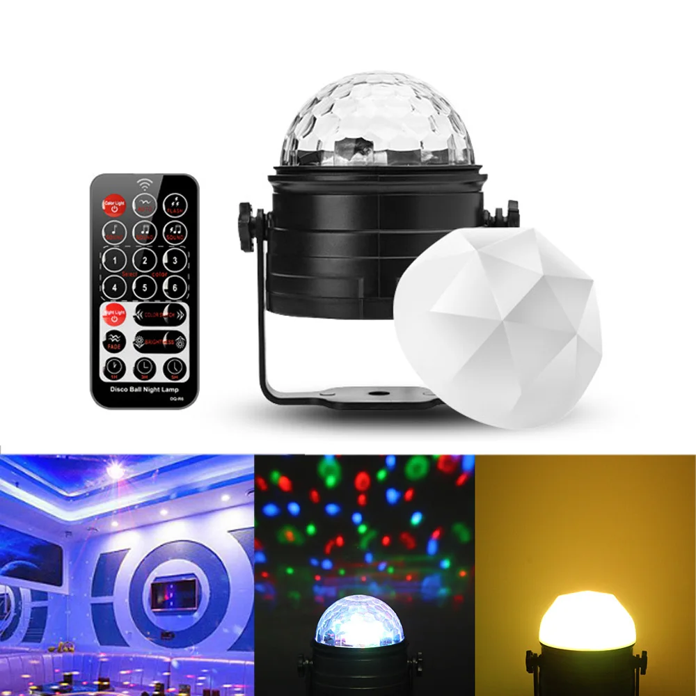 

Remote Control LED colorful energy-saving night light decoration RGB Strobe music rhythm DJ lamp bedroom room layout star lights